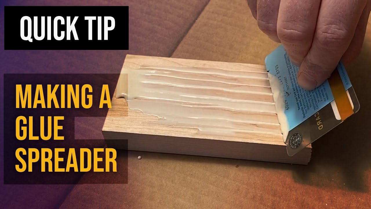 How to Make a Glue Spreader 