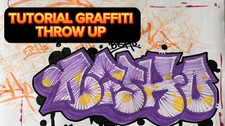 Como hacer tu mejor GRAFFITI THROW UP #graffiti #alphabet