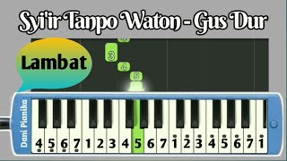 Syi'ir Tanpo Waton | Gus Dur - Not pianika