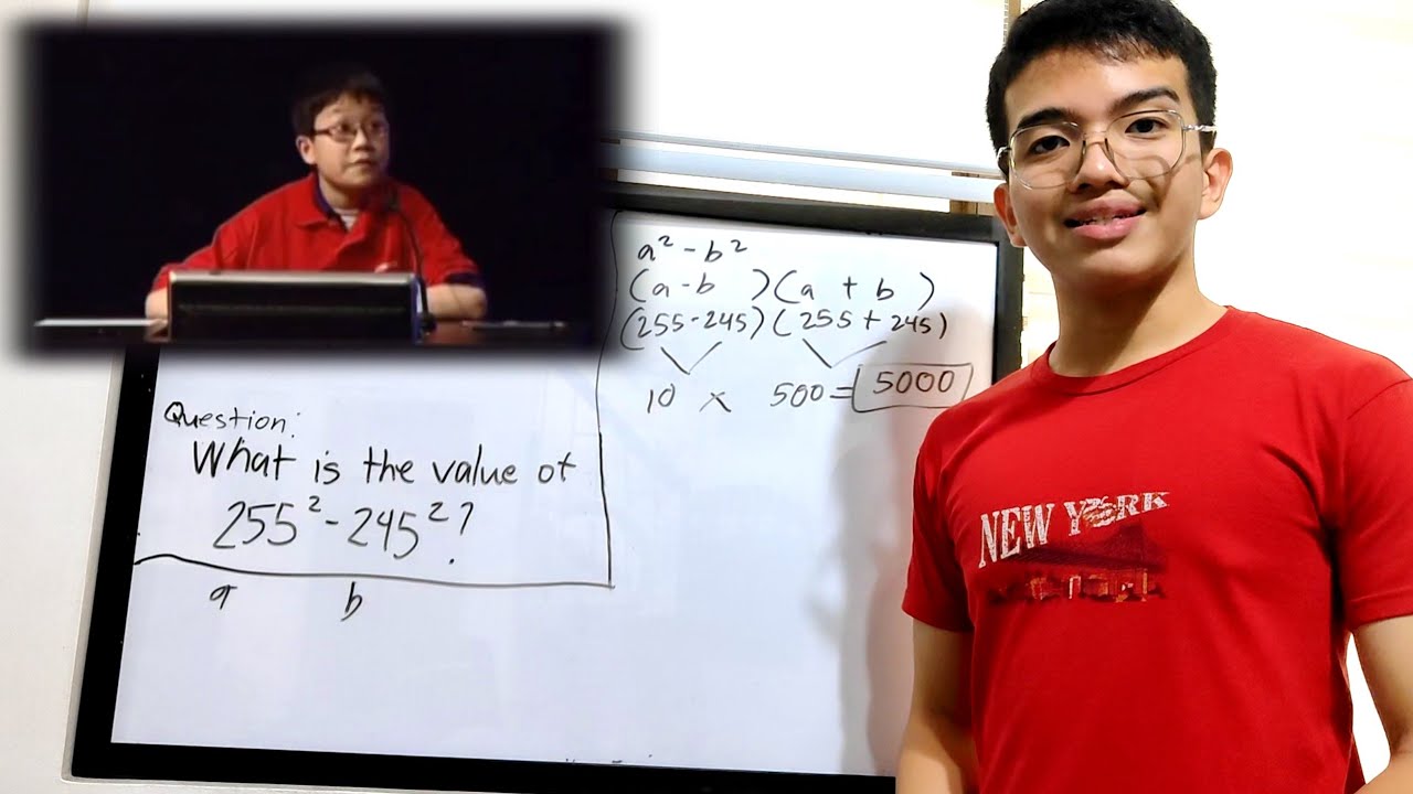 Scott Wu's Math Technique Revealed! What is the Value of 255²-245² ...