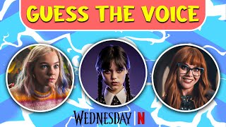 Guess the WEDNESDAY character by the VOICE | Wednesday Quiz