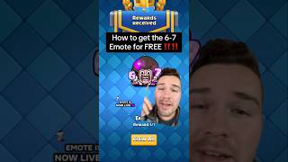 How to Unlock Secret 6-7 Emote in Clash Royale 🤫 screenshot 1