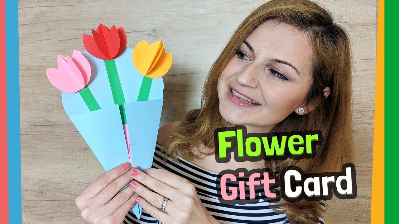 How to make an easy paper flower gift card for your loved ones in 5