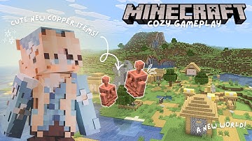 Starting a New Cozy Minecraft Survival World | Minecraft Survival Let