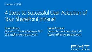 4 Steps to Successful User Adoption of Your SharePoint Intranet