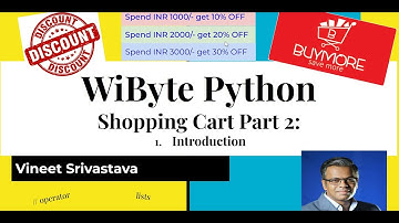 1. Shopping Cart Part 2: Introduction and Concept of Discounts