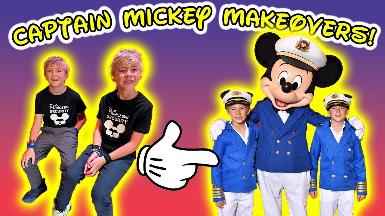 Captain Mickey Makeover at Bibbidi Bobbidi Boutique | Disney Magic Cruise Transformation