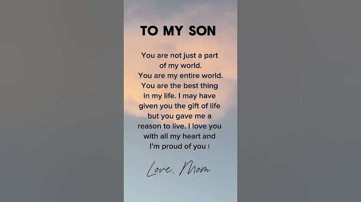 Inspirational Mother-Son Quotes Every Mom Needs to Hear #MustWatch #Viral #Trending