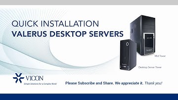 Quick Installation - Vicon