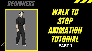 Walk To Stop  Animation Tutorial  - MAYA (Part 1)