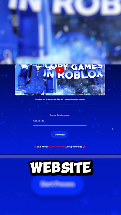 How to Copy Games on Roblox  #roblox #robloxedit #shorts #robloxgamecopier
