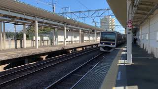 JR外房線大網駅1番線11時24分発千葉駅行き256M209系マリC408編成発車。
