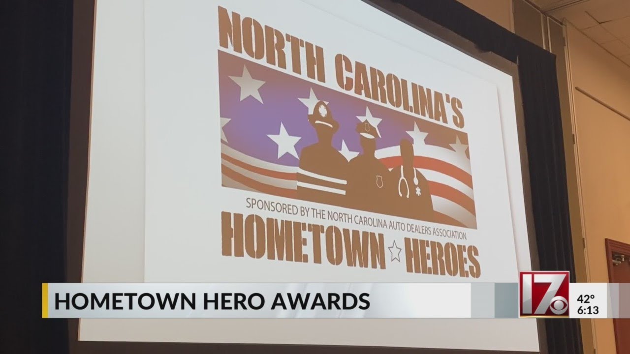 NC first responders honored in 'Hometown Heroes' ceremony - YouTube