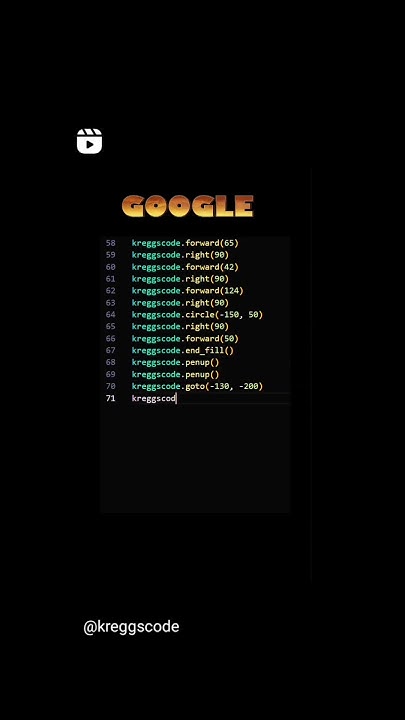 Google logo python programming #coding #python - YouTube