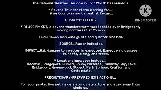 Severe Thunderstorm Warning In Wise County, Texas (5/5/2023)