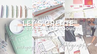 creating your first stationery product | pricing, packaging, process, and making it a reality!