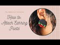 How I Attach Earring Back Posts to Polymer Clay Jewelry Earrings