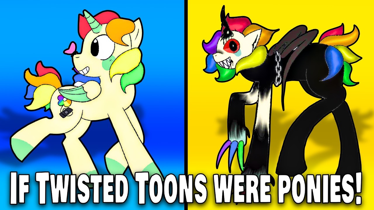 If Twisted Toons were ponies! #gacha_home #dandysworld #art