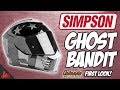 Simpson Ghost Bandit Motorcycle Helmet! - First Look