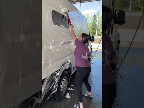 Our van needed to go to the car wash | Cleaning ASMR