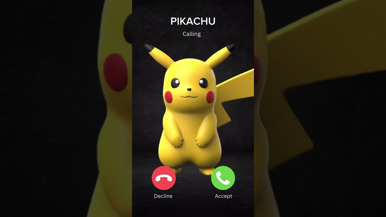 PIKACHU IS CALLING Pikachu Pokemon Pok Mon