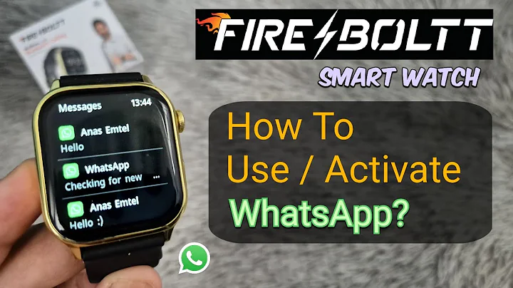 Fire-Boltt Smart Watch WhatsApp Settings | How To Use/Enable WhatsApp Fireboltt Smartwatch