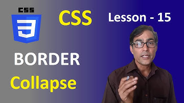CSS Border collapse in hindi | Css tutorial lesson - 15 | border collapse in css for table