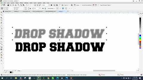 Corel Draw Tips & Tricks Drop Shadow and make a vector