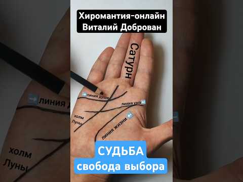 Хиромантия. СВОБОДНАЯ СУДЬБА, разбор линии судьбы на ладони