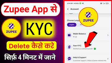 Zupee App Se Kyc Delete Kaise Kare | Zupee Ludo Kyc Kaise Delete Kare | Zupee Kyc Delete ||