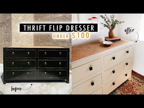 Thrift Flip Dresser Under 100 Styling Tips Xo Macenna Youtube