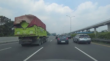 Drive Kampung Rambutan East Jakarta to Jatikarya Bekasi via Jagorawi -Cimanggis Cibitung Toll Road
