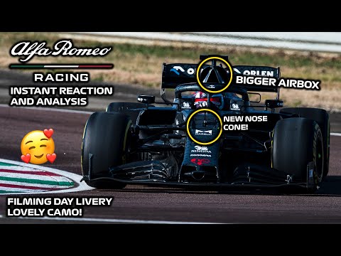 alfa-romeo-c39-|-instant-reaction-and-analysis!-|-2020-alfa-romeo-f1-car-(filming-day-livery)