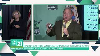 Mayor Press Conference Renew Detroit ARPA Home Repair 09 30 21 Net Worth