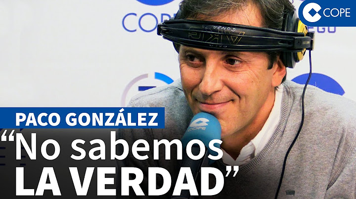 Paco González, en Tiempo de Juego: "Nos gustaría saber toda la verdad, pero no la sabemos"