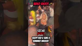 Summer Walker x Sexyy Red x Sukihana Video Shoot 😲 #viralvideo