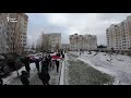 Колонна демонстрантов на улице Матусевича в Минске - 03.01.2021