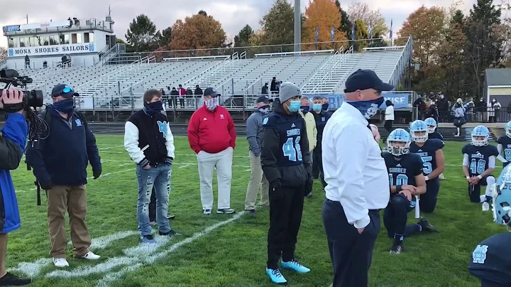 Mona Shores football coach salutes Sailors senior ...