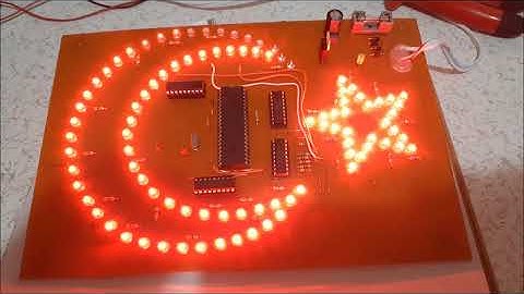 Öğüt Elektronik Ay Yıldız  led animasyon devresi