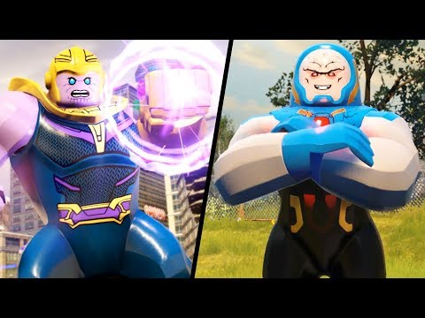 LEGO Marvel Vs DC Similar Characters Side By Side Comparison