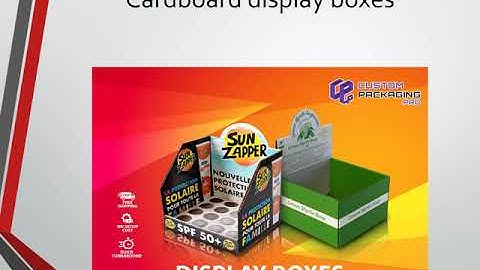 Counter Display Boxes | Cardboard Display Boxes | Display Packaging