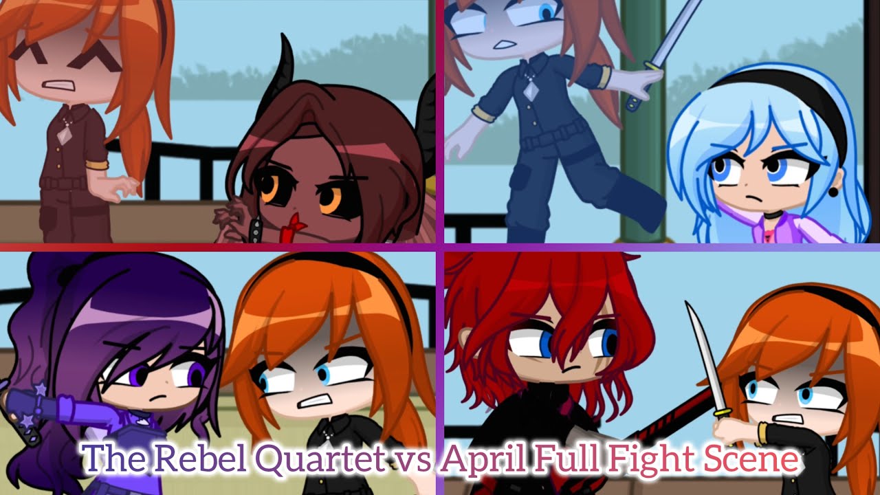 The Rebel Quartet vs April | Tmnt 2012 OceanAu! | Gacha Life 2 | S4B