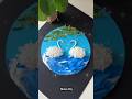 How To Make Ocean Clay Art Tutorial | Swan Clay Art Easy | DIY Clay Craft for School Project #diy
