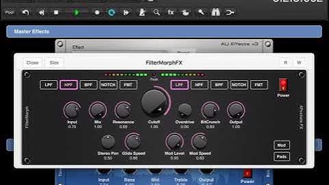 4Pockets FilterMorph AUv3 Plugin for iPad