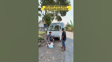 Fausi ardant nyopot bemper truck macan madura