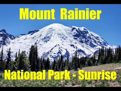 Mount Rainier National Park, Washington State USA - A trip to Sunrise Visitor Center, July 2022