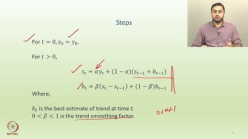 Week 05: Lecture 24: Double and Triple Exponential Smoothing