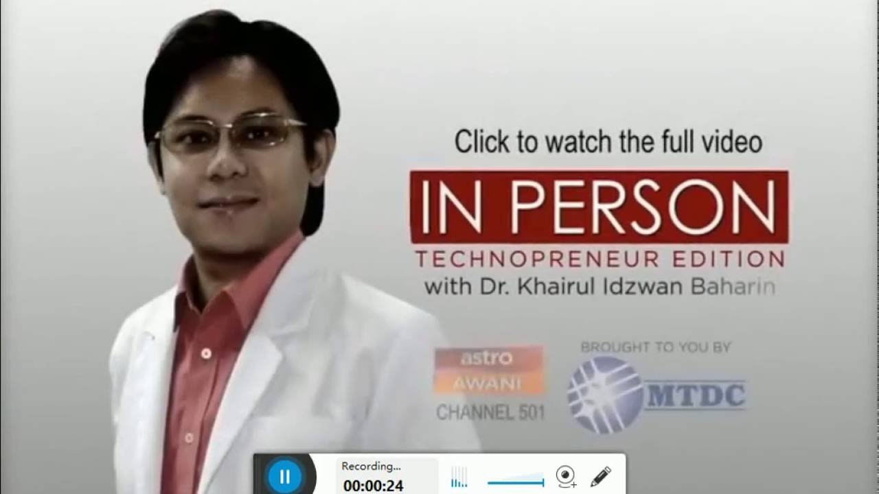 Dr Khairul Idzwan Baharin On In Person By Astro Awani Promo 2 Youtube