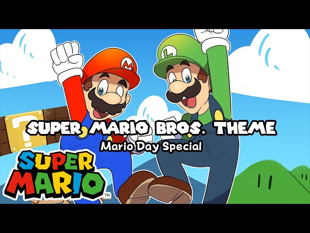 [MARIO DAY SPECIAL] Super Mario Bros. Theme WITH LYRICS - Super Mario Bros. Cover class=