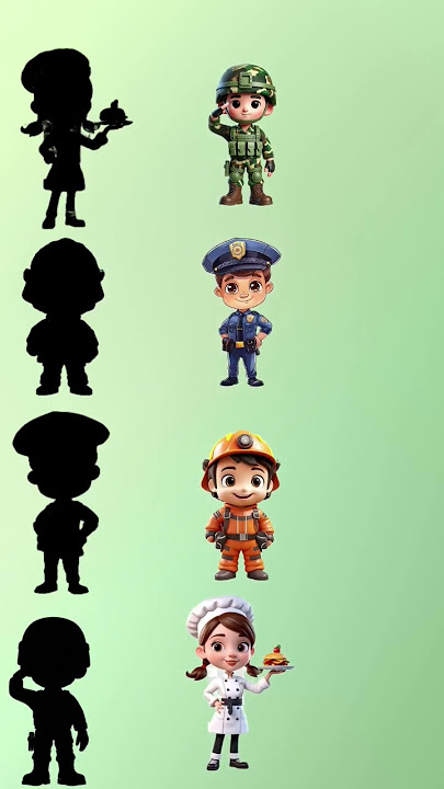 looking for shadow soldier police chef firefighter#police #animasi #malaysia #cartoon